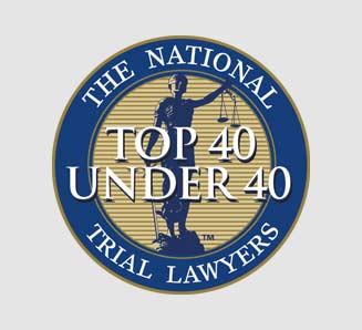 Top 40 under 40 trial lawyers badge Maher and Maher Law in Colorado Springs