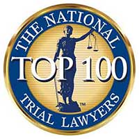 the national trial lawyers top 100 badge - Maher and Maher Law, Colorado Springs