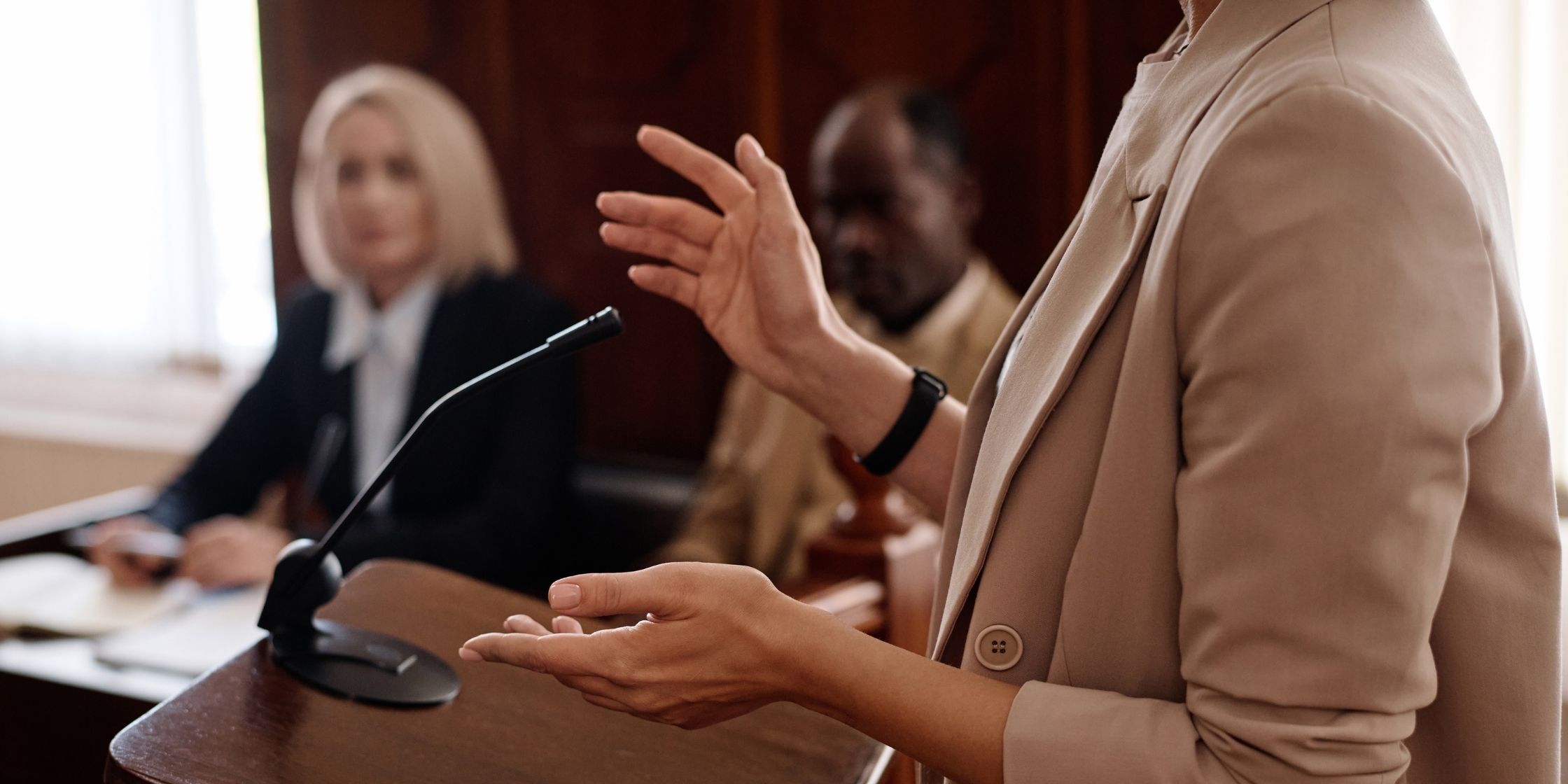 Attorney presenting a case during a DUI hearing in a Colorado courtroom. Best DUI Lawyer in Colorado Springs, CO