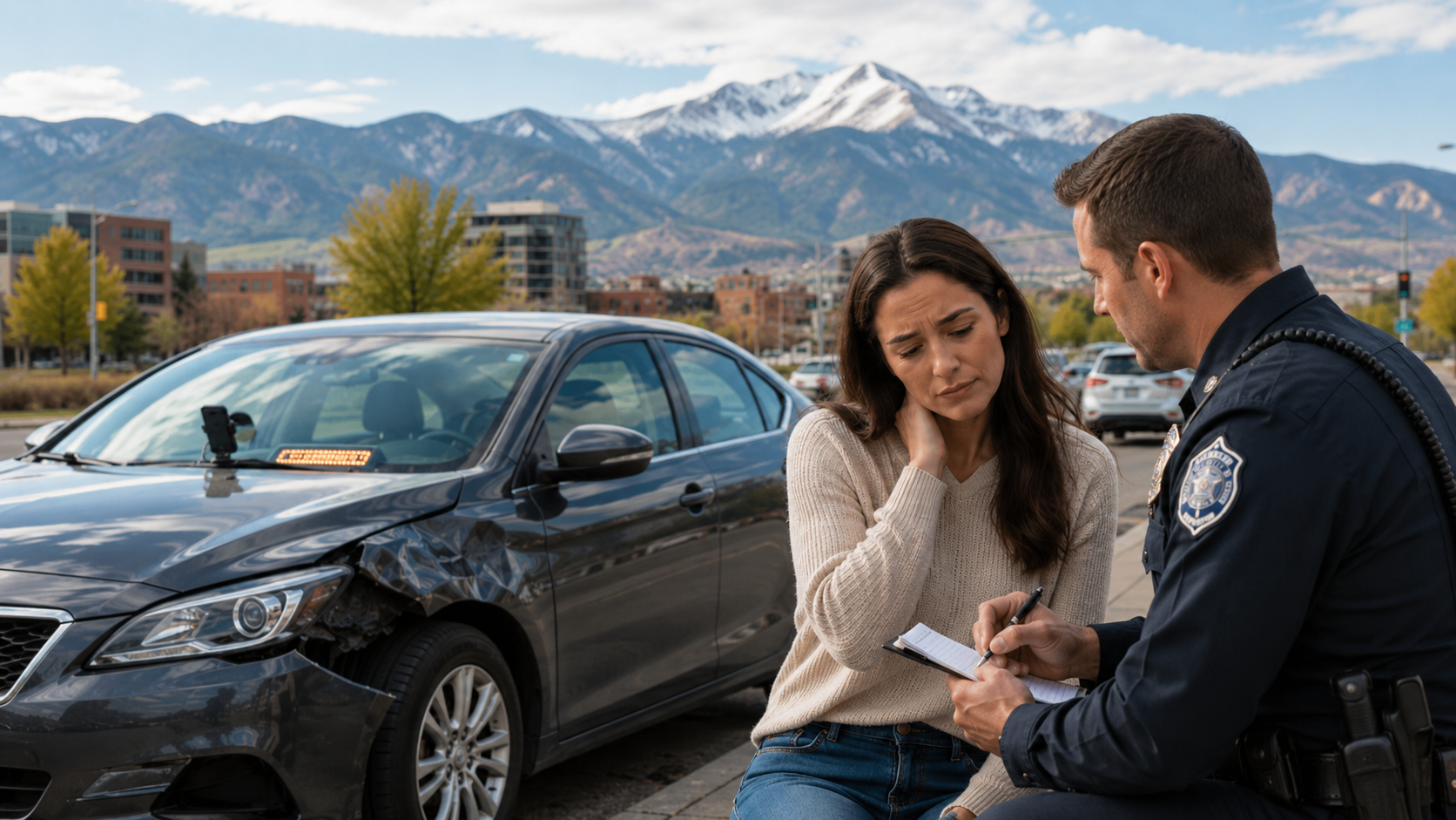 Injured rideshare passenger meets a Colorado Springs attorney to review Uber or Lyft insurance coverage. Injured in a rideshare?